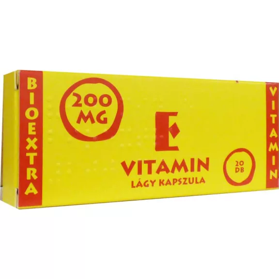 VITAMIN E BIOEXTRA 200 MG LAGY KAPSZ. 20X VITAMIN E BIOEXTRA 200 MG LAGY KAPSZ. 20X