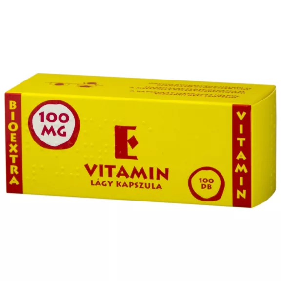 VITAMIN E BIOEXTRA 100 MG LAGY KAPSZ. 100X VITAMIN E BIOEXTRA 100 MG LAGY KAPSZ. 100X