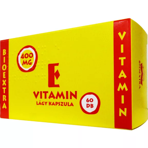 VITAMIN E BIOEXTRA 400 MG LAGY KAPSZ. 60X VITAMIN E BIOEXTRA 400 MG LAGY KAPSZ. 60X