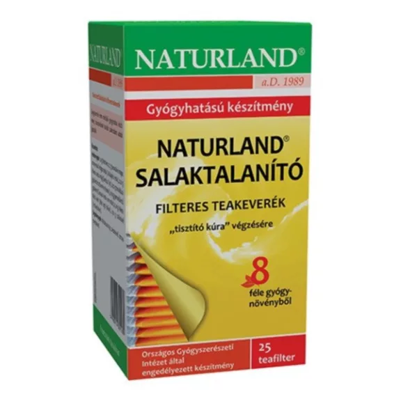 Naturland salaktalanító filteres teakeverék 25 db Naturland salaktalanító filteres teakeverék 25 db