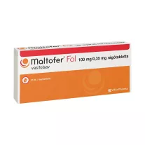 MALTOFER FOL 100MG/0,35MG RAGOTABL.  30X