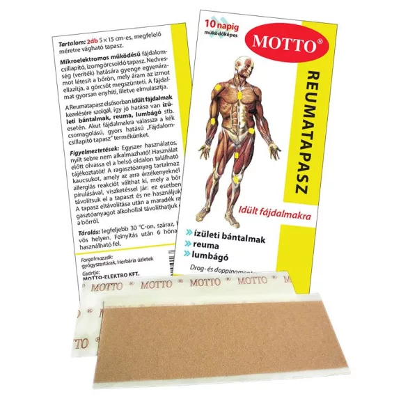 Motto Tapasz Bőrbarát Sárga 2Db Motto Tapasz Bőrbarát Sárga 2Db