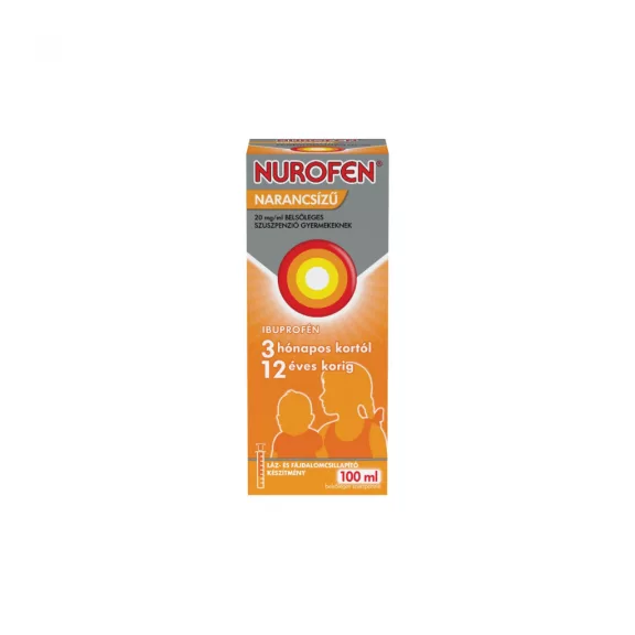 Nurofen narancsízű 20 mg/ml belsőleges szuszpenzió gyermekeknek 100 ml Nurofen narancsízű 20 mg/ml belsőleges szuszpenzió gyermekeknek 100 ml