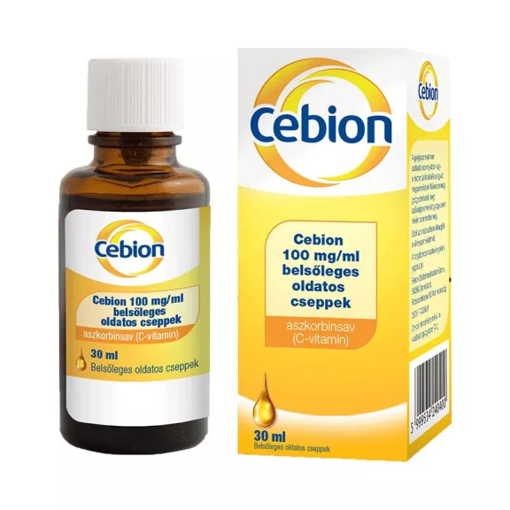 Cebion 100 mg/ml belsőleges oldatos cseppek 30 ml Cebion 100 mg/ml belsőleges oldatos cseppek 30 ml