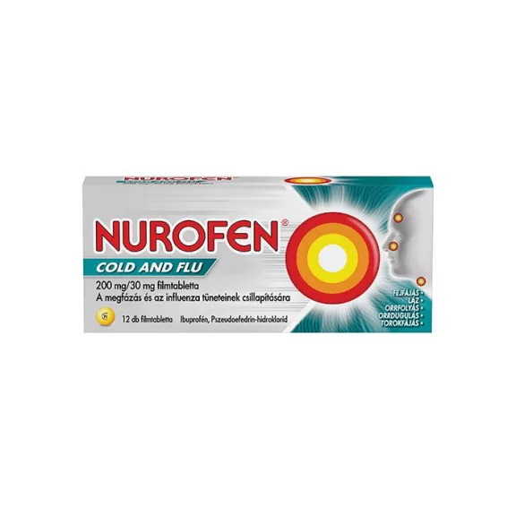 NUROFEN COLD AND FLU 200MG/30MG FILMTABL. 12X NUROFEN COLD AND FLU 200MG/30MG FILMTABL. 12X