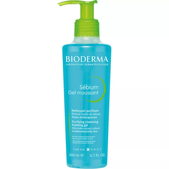 Bioderma Sébium Moussant Tisztító Gél Zsíros Bőrre 200 ml Bioderma Sébium Moussant Tisztító Gél Zsíros Bőrre 200 ml