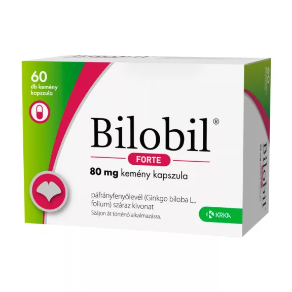 BILOBIL FORTE 80 MG KEMENY KAPSZ. 60X BILOBIL FORTE 80 MG KEMENY KAPSZ. 60X