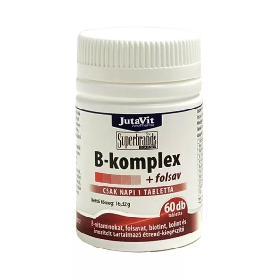JutaVit B-komplex + folsav tabletta 60 db JutaVit B-komplex + folsav tabletta 60 db
