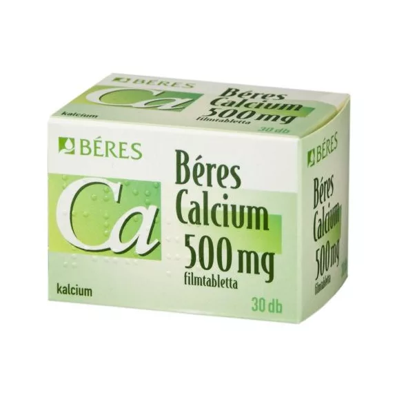 BERES CALCIUM 500 MG FILMTABL. 30X BERES CALCIUM 500 MG FILMTABL. 30X