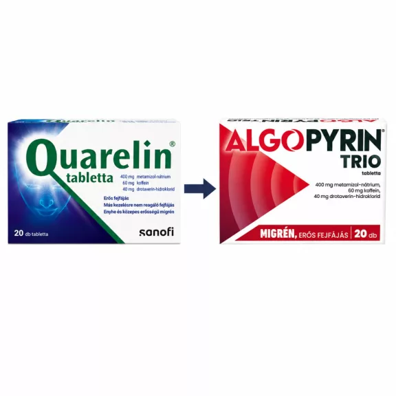 Algopyrin Trio tabletta 20 db (Quarelin tabletta) Algopyrin Trio tabletta 20 db (Quarelin tabletta)