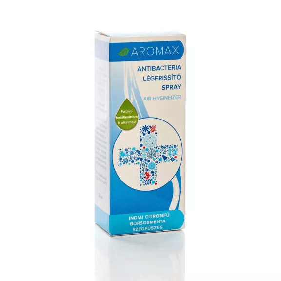 Aromax Légfrissítő Spray Citromfű-Borsmenta-Szegfűszeg 20 ml Aromax Légfrissítő Spray Citromfű-Borsmenta-Szegfűszeg 20 ml