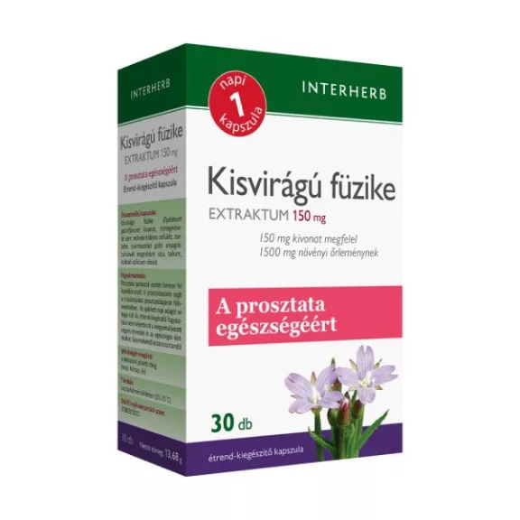 Interherb Kisvirágú Füzike Extraktum Kapszula 30 db Interherb Kisvirágú Füzike Extraktum Kapszula 30 db
