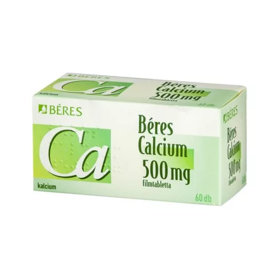 BERES CALCIUM 500 MG FILMTABL. 60X BERES CALCIUM 500 MG FILMTABL. 60X