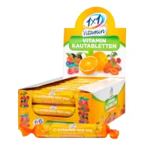   1x1 Vitamin C-vitamin 100 mg narancs ízű rágótabletta szőlőcukorral 17 db