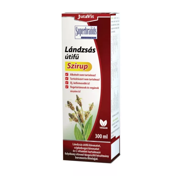 JutaVit Lándzsás Útífű Szirup 300 ml JutaVit Lándzsás Útífű Szirup 300 ml
