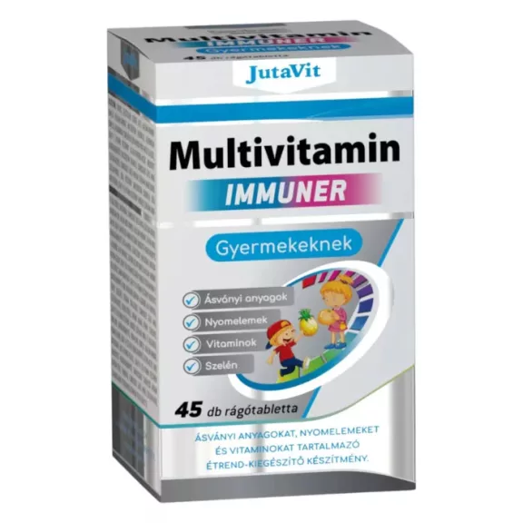 JutaVit Multivitamin Immuner gyermekeknek rágótabletta 45 db JutaVit Multivitamin Immuner gyermekeknek rágótabletta 45 db