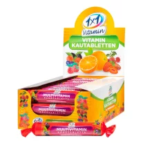   1×1 Vitamin Multivitamin rágótabletta szőlőcukorral erdei gyümölcs 17 db