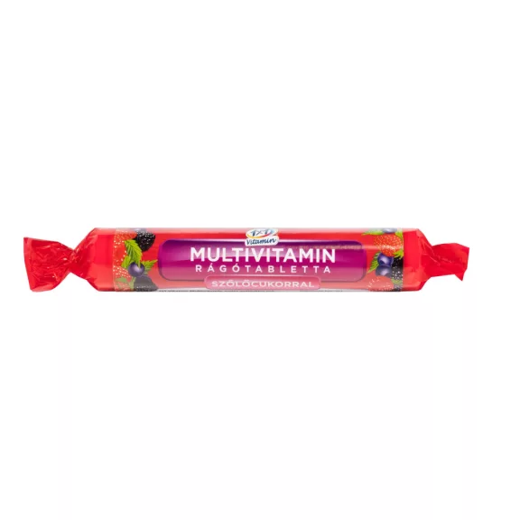 1×1 Vitamin Multivitamin rágótabletta szőlőcukorral erdei gyümölcs 17 db 1×1 Vitamin Multivitamin rágótabletta szőlőcukorral erdei gyümölcs 17 db