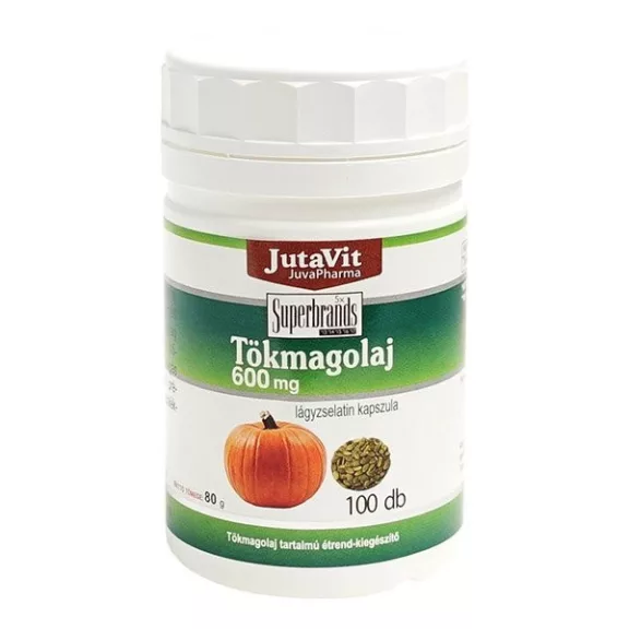 JutaVit Tökmagolaj 600 mg kapszula 100 db JutaVit Tökmagolaj 600 mg kapszula 100 db
