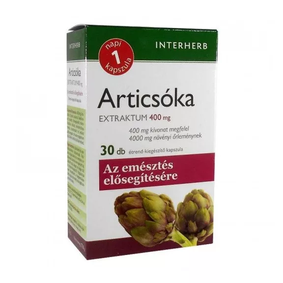 Interherb Napi1 Articsóka Extraktum Kapszula 30 db Interherb Napi1 Articsóka Extraktum Kapszula 30 db