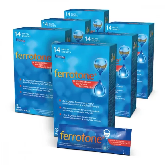 Ferrotone Vastartalmú forrásvíz 14 x 20 ml Ferrotone Vastartalmú forrásvíz 14 x 20 ml
