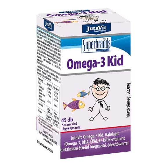 JutaVit Omega-3 Kid Rágókapszula 45 db JutaVit Omega-3 Kid Rágókapszula 45 db