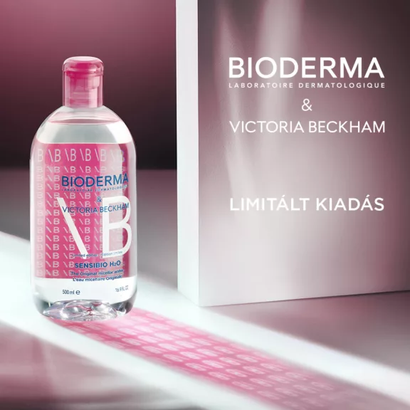 Bioderma Sensibio H2O micellás víz 500 ml - VICTORIA BECKHAM LIMITÁLT KIADÁS