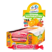   1x1 Vitamin Magnézium 100 mg + B6-vitamin málna ízű rágótabletta szőlőcukorral 17 db