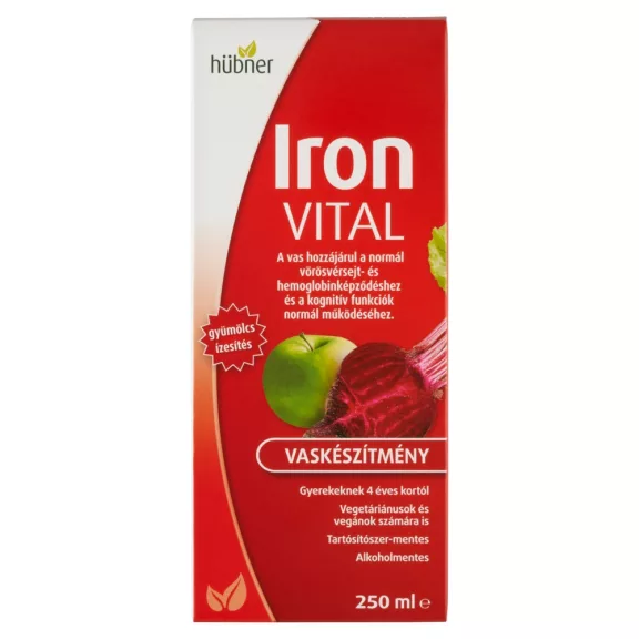 Hübner Iron Vital F Szirup 250 ml Hübner Iron Vital F Szirup 250 ml