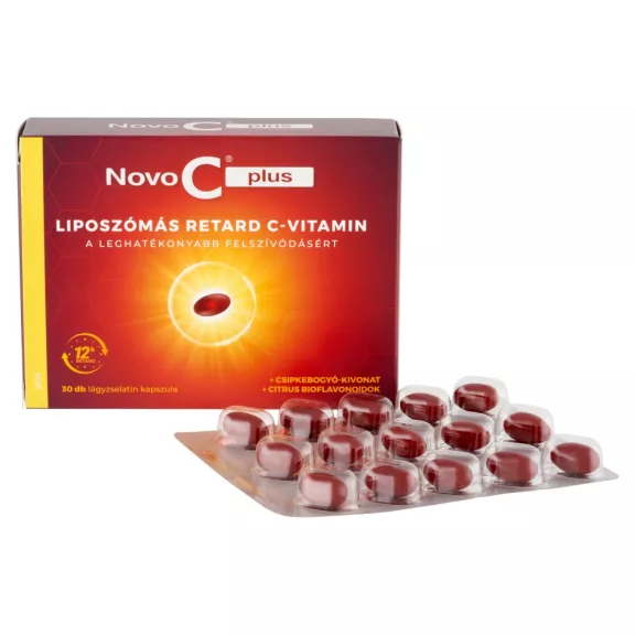 Novo C Plus Liposzómális C- Vitamin Kapszula Csipkebogyó 30X Novo C Plus Liposzómális C- Vitamin Kapszula Csipkebogyó 30X