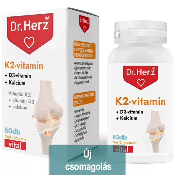 Dr. Herz K2-vitamin + D3 + Kalcium 60 db Dr. Herz K2-vitamin + D3 + Kalcium 60 db