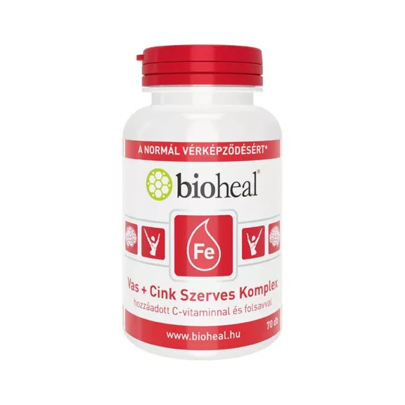 Bioheal Vas + Cink Szerves Komplex 70 db Bioheal Vas + Cink Szerves Komplex 70 db