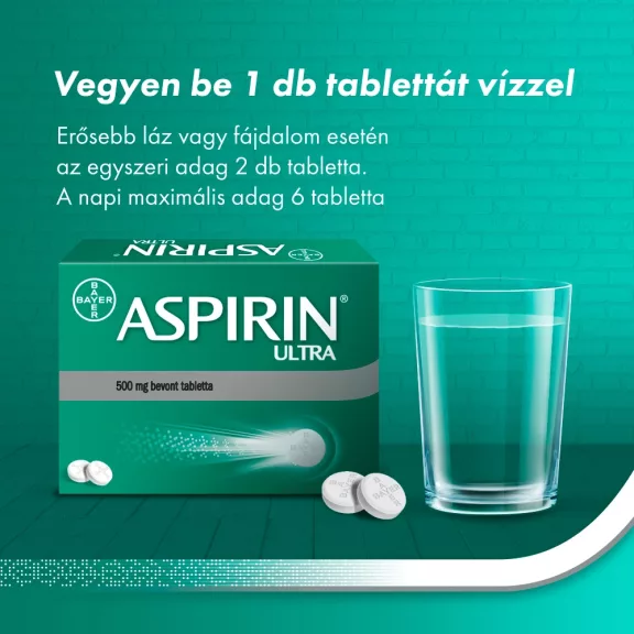 ASPIRIN ULTRA 500MG BEVONT TABL. 40X ASPIRIN ULTRA 500MG BEVONT TABL. 40X