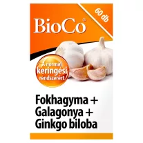 BioCo fokhagyma + galagonya + ginkgo tabletta 60 db