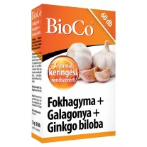 BioCo fokhagyma + galagonya + ginkgo tabletta 60 db