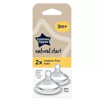   Tommee Tippee Natural Start közepes átfolyású etetőcumi 3 hónapos kortól 2 db