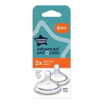   Tommee Tippee Advanced Anti-colic gyors átfolyású etetőcumi 6 hónapos kortól 2 db