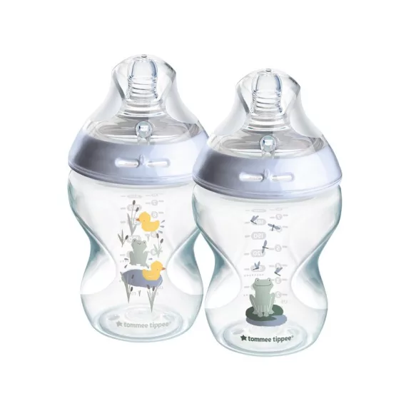 Tommee Tippee Natural Start Cumisüveg 260 ml kék 2 db Tommee Tippee Natural Start Cumisüveg 260 ml kék 2 db