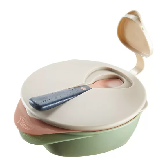 Tommee Tippee Etetőtálkák tetővel és kanállal Tommee Tippee Etetőtálkák tetővel és kanállal