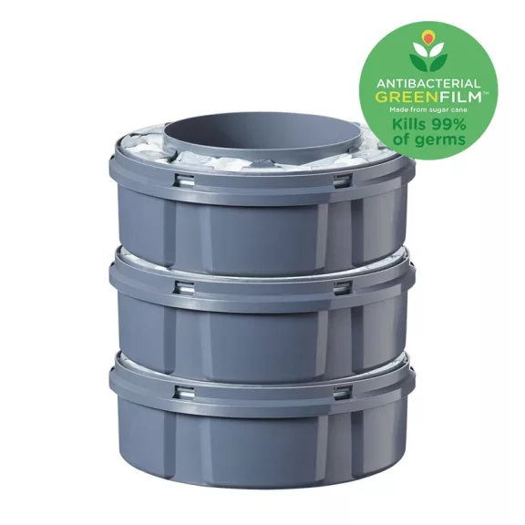 Tommee Tippee Twist & Click és Sangenic Tec pelenkatároló utántöltő kazetta citrus 3 db Tommee Tippee Twist & Click és Sangenic Tec pelenkatároló utántöltő kazetta citrus 3 db