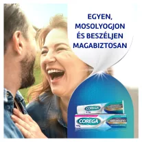   Corega Erős Rögzítés ízmentes műfogsorrögzítő krém 40 g