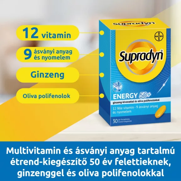 Supradyn Energia 50+ Filmtabletta 30 db Supradyn Energia 50+ Filmtabletta 30 db