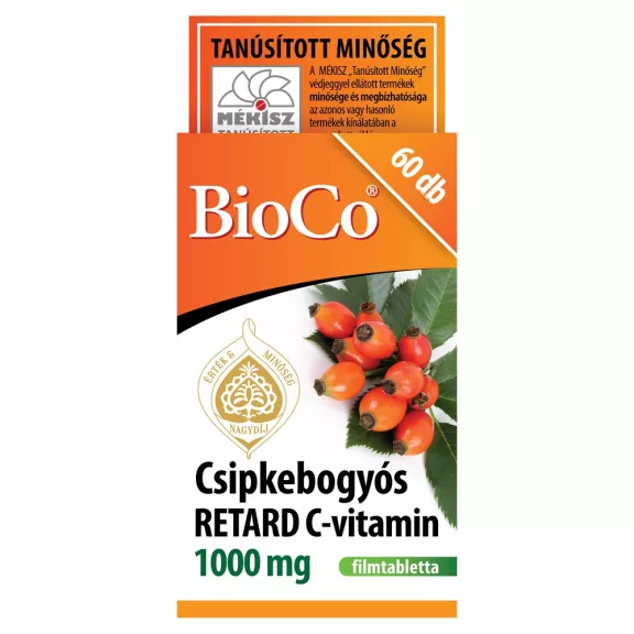 BioCo Csipkebogyós Retard C-vitamin 1000 mg 60 db BioCo Csipkebogyós Retard C-vitamin 1000 mg 60 db