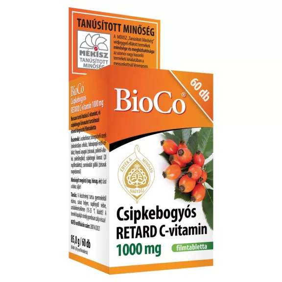 BioCo Csipkebogyós Retard C-vitamin 1000 mg 60 db BioCo Csipkebogyós Retard C-vitamin 1000 mg 60 db