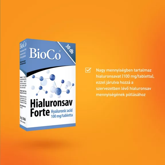 BioCo Hyaluronsav Forte tabletta 30 db