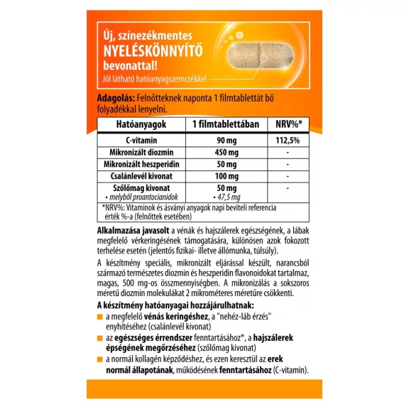 BioCo Mikronizált Diozmin + Heszperidin filmtabletta 60 db