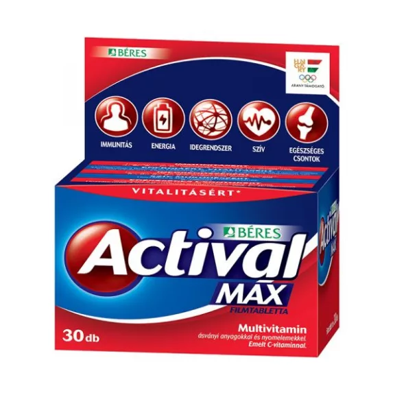 BÉRES ACTIVAL MAX FILMTABLETTA 30X BÉRES ACTIVAL MAX FILMTABLETTA 30X