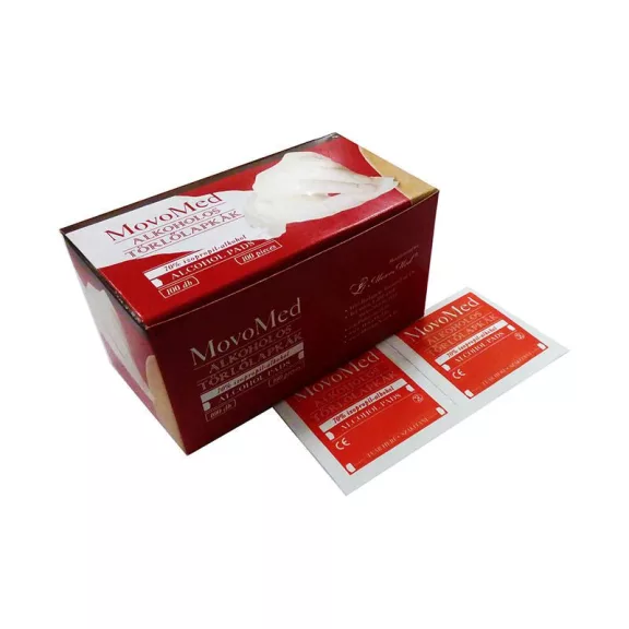 Movomed/Romed Alcohol Pads Törlőlap 100X Movomed/Romed Alcohol Pads Törlőlap 100X