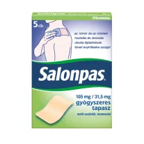 SALONPAS 105MG/31,5MG GYOGYSZERES TAPASZ 5X
