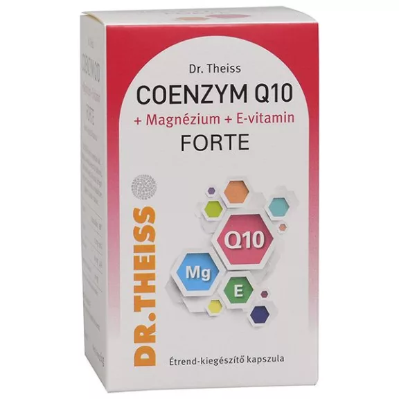 Dr. Theiss Q10 magnézium E-vitamin forte kapszula 60 db Dr. Theiss Q10 magnézium E-vitamin forte kapszula 60 db